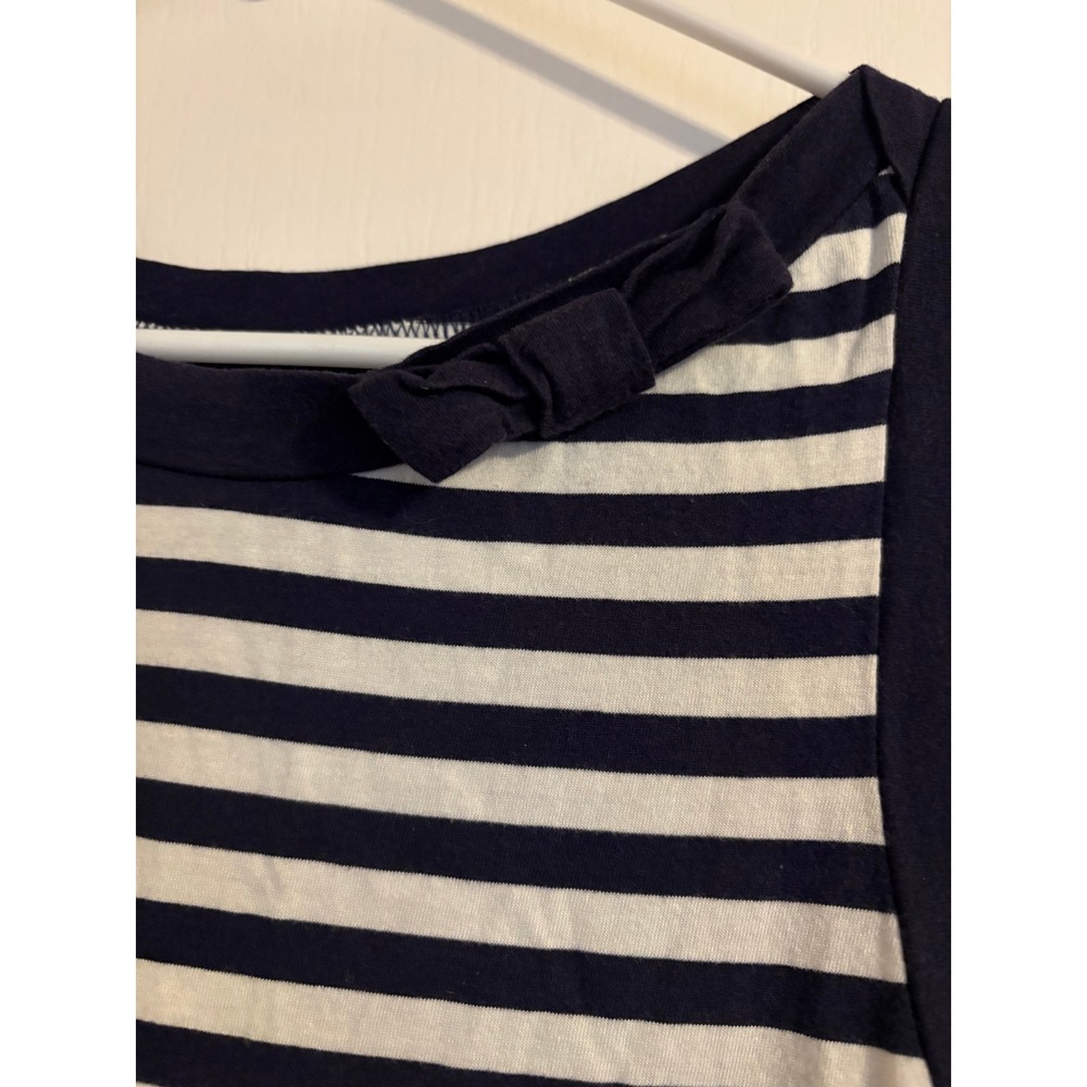 Kate Spade Navy White Yellow Striped Sleeveless Chemise Sleep Dress Medium - Picture 5 of 5